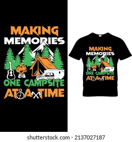 This is my hiking t-shirt design. Mountain illustration, outdoor adventure . Vector graphic for t shirt and other uses. Outdoor Adventure Inspiring Motivation Quote. Vector Typography