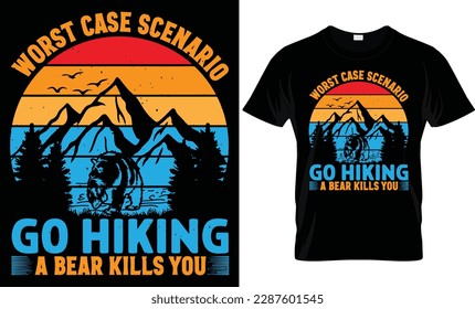 Esta es mi camiseta de excursión, es mi diseño de camisetas de senderismo. Al aire libre, ilustración de la montaña. Gráfica vectorial para camisetas y otros usos. Aventura y diseño de camisetas salvajes para los amantes de la naturaleza.
Formatos vectoriales.