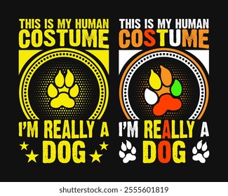 This is my human costume I'm Really a Cat or Fox or Dog or Bat T-shirt, Halloween T-shirt design