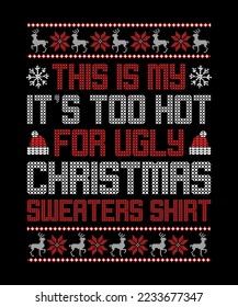 This is my new Christmas T Shirt Design. You can use this design for T Shirt, Mug, Pillow, Sublimation, or any other purpose you want.