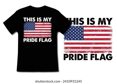 This Is My Pride Flag T Shirt Design