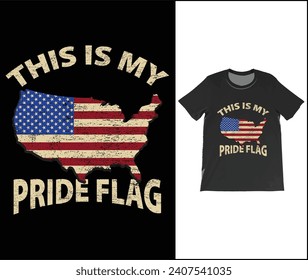 Esta Es Mi Camiseta De Bandera De Orgullo. Bandera Estadounidense Patriótica 4 De Julio Camiseta Original Graciosa, Estadounidenses Orgullosos Cool Camisas De La Camiseta Del Día De Los Presidentes,