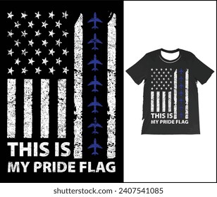Das ist mein Pride Flag USA T-Shirt. American USA Flag Patriotic 4. Juli Funny Vintage T-Shirt, Proud American Cool Präsidenten Day Outfit Shirts,