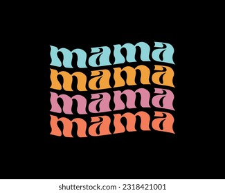 this is my retro wavy t-shirt design