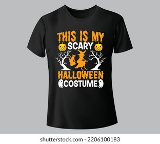 This is my scary Halloween costume SVG t-shirt design.