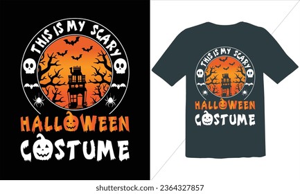 This Is My Scary Halloween Costume T Shirt Design,Halloween t shirt design for Halloween day,trendy halloween t shirt design,Happy halloween t shirt,Halloween Family Shirt