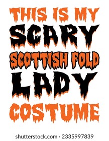 This Is My Scottish Lady Costume Halloween 31 October T shirt Print Template 