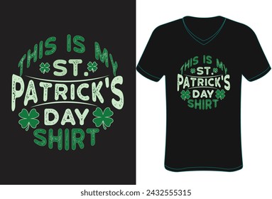 Esta es mi camiseta del día de San Patricio, diseño vectorial de camiseta del día de San Patricio