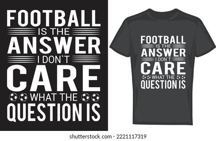 This is my typographi Football Sport Typography t-shirt design,