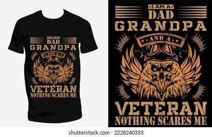 This is my unique veteran and army t-shirt design. veteran is the most respectful thing in USA. USA people every 11th November  observed in their memory. Respect  to veteran's of bottom of my heart.