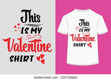 This is my Valentine Shirt Typography Tshirt Design. This is an editable and printable high-quality vector file.
