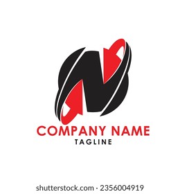 This is n typography fonts logo