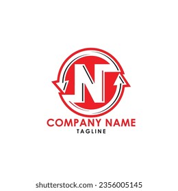 This is n typography fonts logo