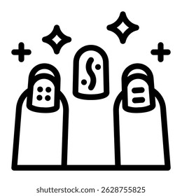Este ícone de arte Unha é adequado para Salão de Beleza, Spa, Barber Shop, etc