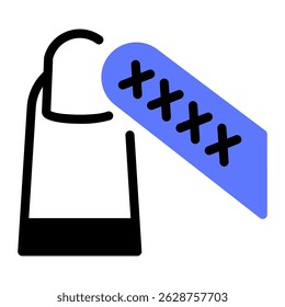 Este ícone de arquivo de prego é adequado para salão de beleza, Spa, Barber Shop, etc