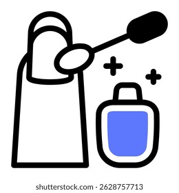 This Nail polish icon is suitable for Beauty Salon, Spa, Barber Shop, etc