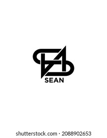 This is a name logo based on the name SEAN