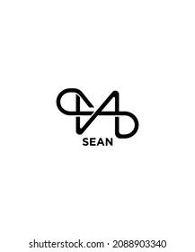 This is a name logo based on the name SEAN