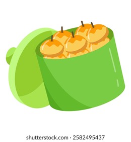 This Nastar illustration is for Indonesian food or Indonesia event etc