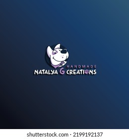 this is a  Natalya G Creations Logo Vector template 