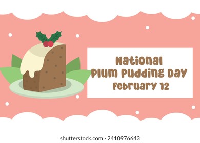 Este gráfico vectorial del Día Nacional de Pudding de Plum es perfecto para celebrar el Día Nacional de Pudding de Plum en la ciencia.