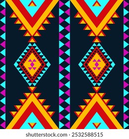 This Native-inspired fabric features bold patterns that merge tribal heritage with modern style. Ideal for home décor or fashion, it adds a unique touch to any space.