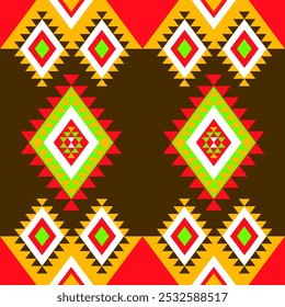 This Native-inspired fabric features bold patterns that merge tribal heritage with modern style. Ideal for home décor or fashion, it adds a unique touch to any space.