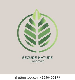 This is Nature secure logo template