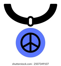 This Necklace icon is suitable for Peace Day, etc.