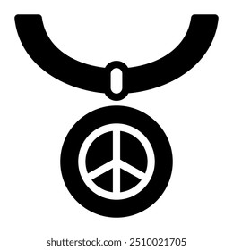 This Necklace icon is suitable for Peace Day, etc.