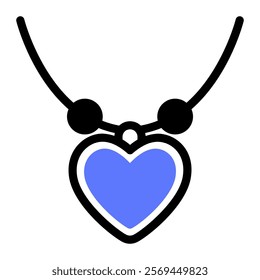 This Necklace icon is suitable for Valentine, Wedding, Romance, etc.