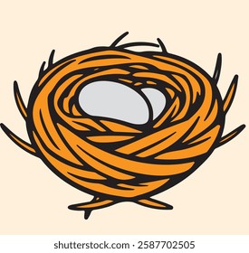 This is a nest line art