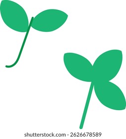 Esta é uma nova folha de coloração verde 