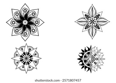 This is a New Mandala vector design with illustration