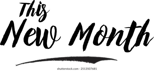 This New Month Stylish Grunge Typography Text On White Background