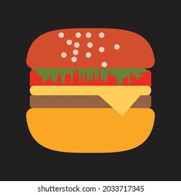 This Is A Nice Burger Vector.  