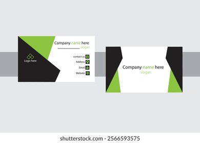 This a nice business card which is made by using geometric shape.