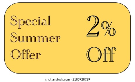 Este es un bonito cupón de oro con oferta especial de verano