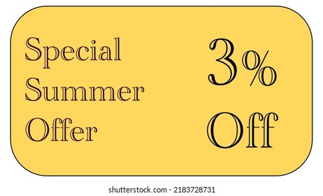 This is a nice gold coupon with special  summer offer