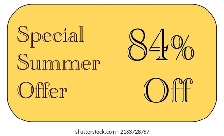 Este es un bonito cupón de oro con oferta especial de verano
