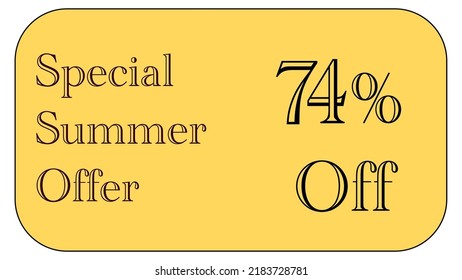 This is a nice gold coupon with special  summer offer