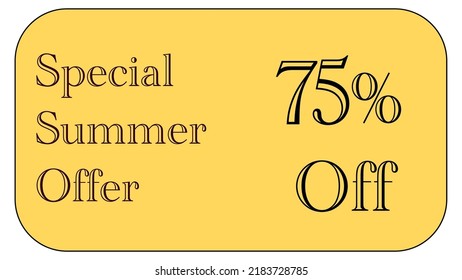 This is a nice gold coupon with special  summer offer