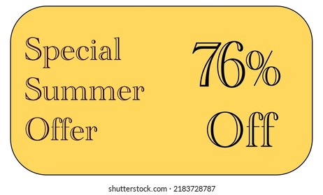 This is a nice gold coupon with special  summer offer