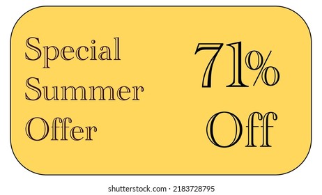 This is a nice gold coupon with special  summer offer