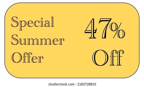 This is a nice gold coupon with special  summer offer