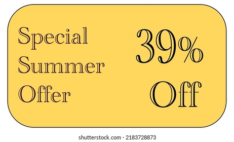 This is a nice gold coupon with special  summer offer