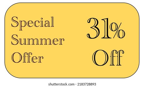 This is a nice gold coupon with special  summer offer