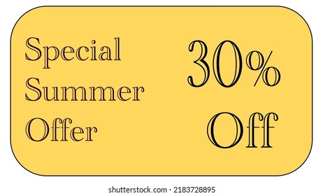 Este es un bonito cupón de oro con oferta especial de verano