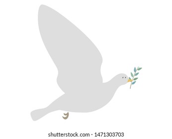 This is a nice pigeon and olive illustration.