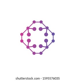 This is a nice, simple and elegant molecule logo suitable for scientific and science related industries.